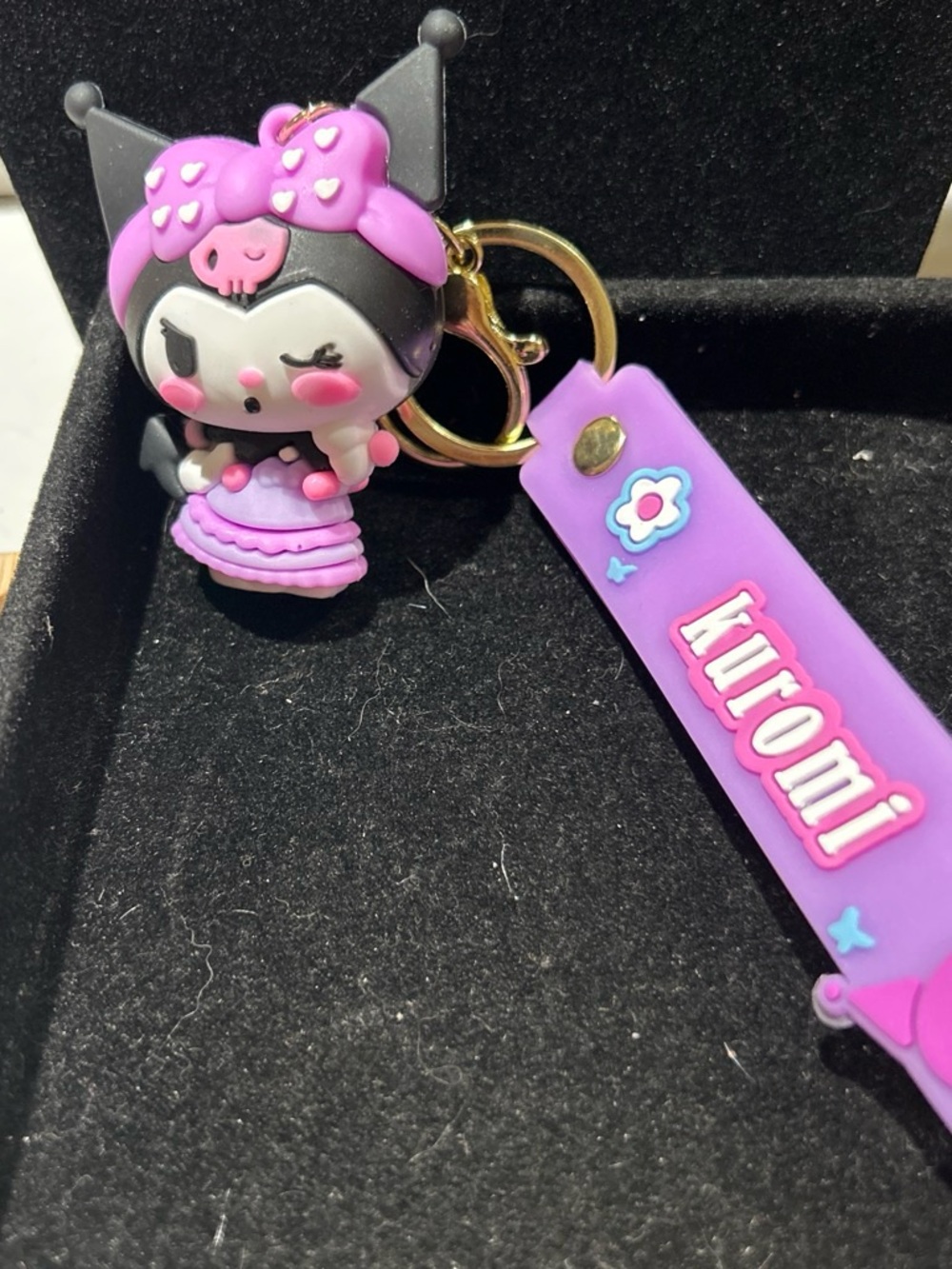 Purple Character Keychain for Kids